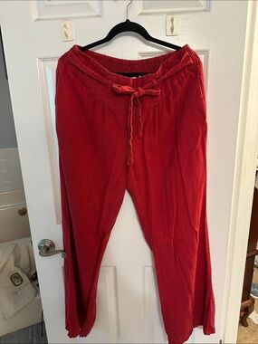 Red Drawstring Lounge Pants